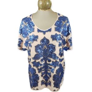 Neiman Marcus Sequined Shirt Size Medium